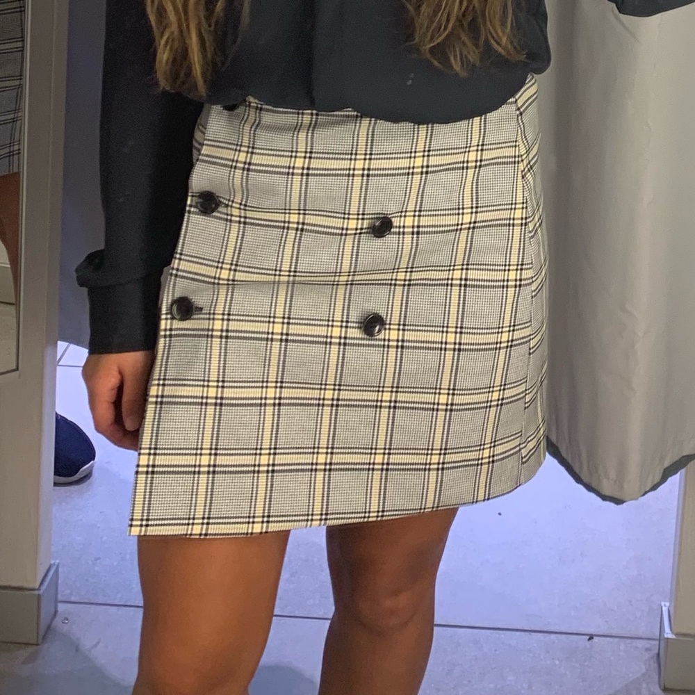 plaid skirt